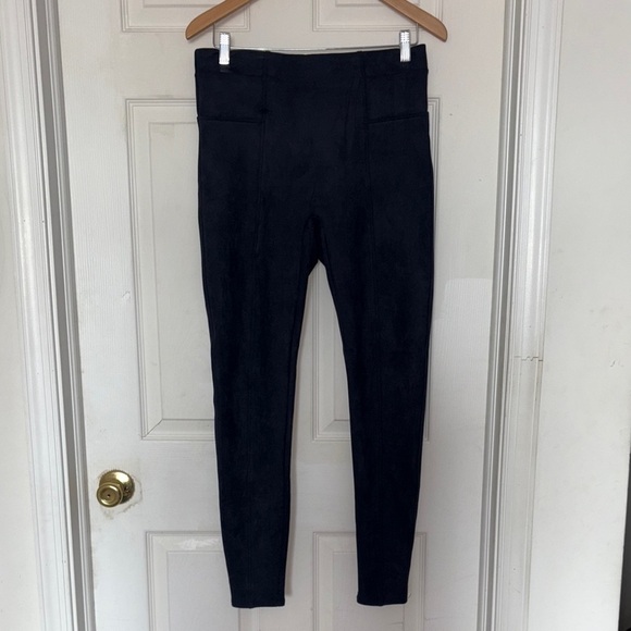 Spanx Faux Suede Black Leggings - Picture 4 of 8
